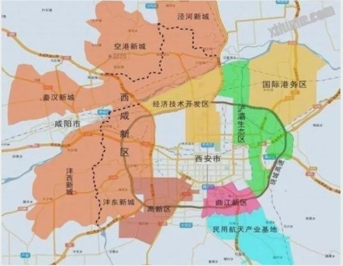 西咸新区交通图图片