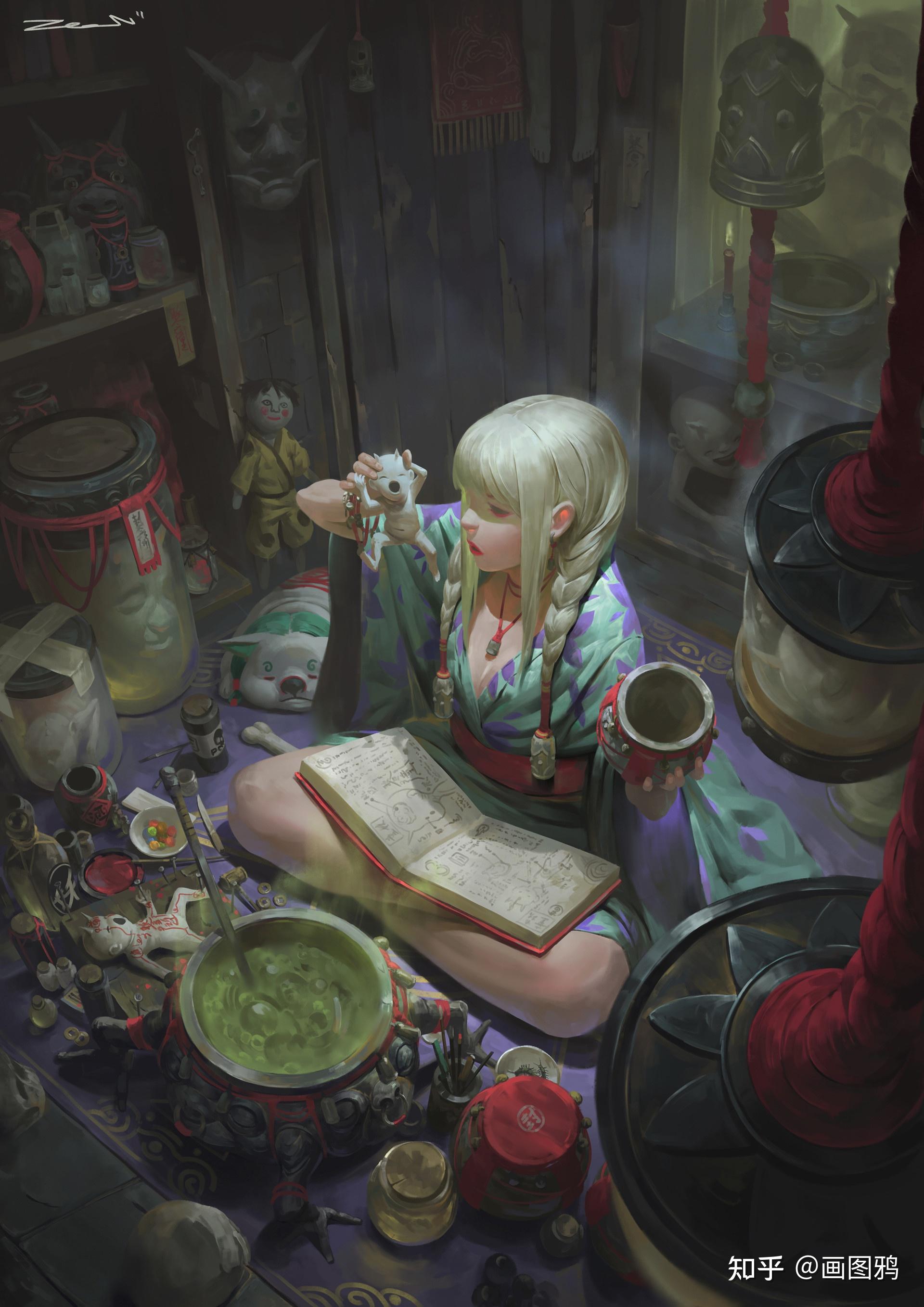 可以看到很多道家,僵尸等元素早期作品主角也多是鬼神由于个人特色