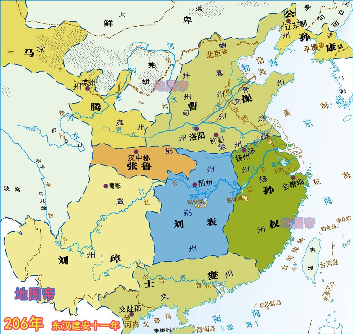 地图上的三国 15幅地图 知乎 地图上的三国 15幅地图 知乎