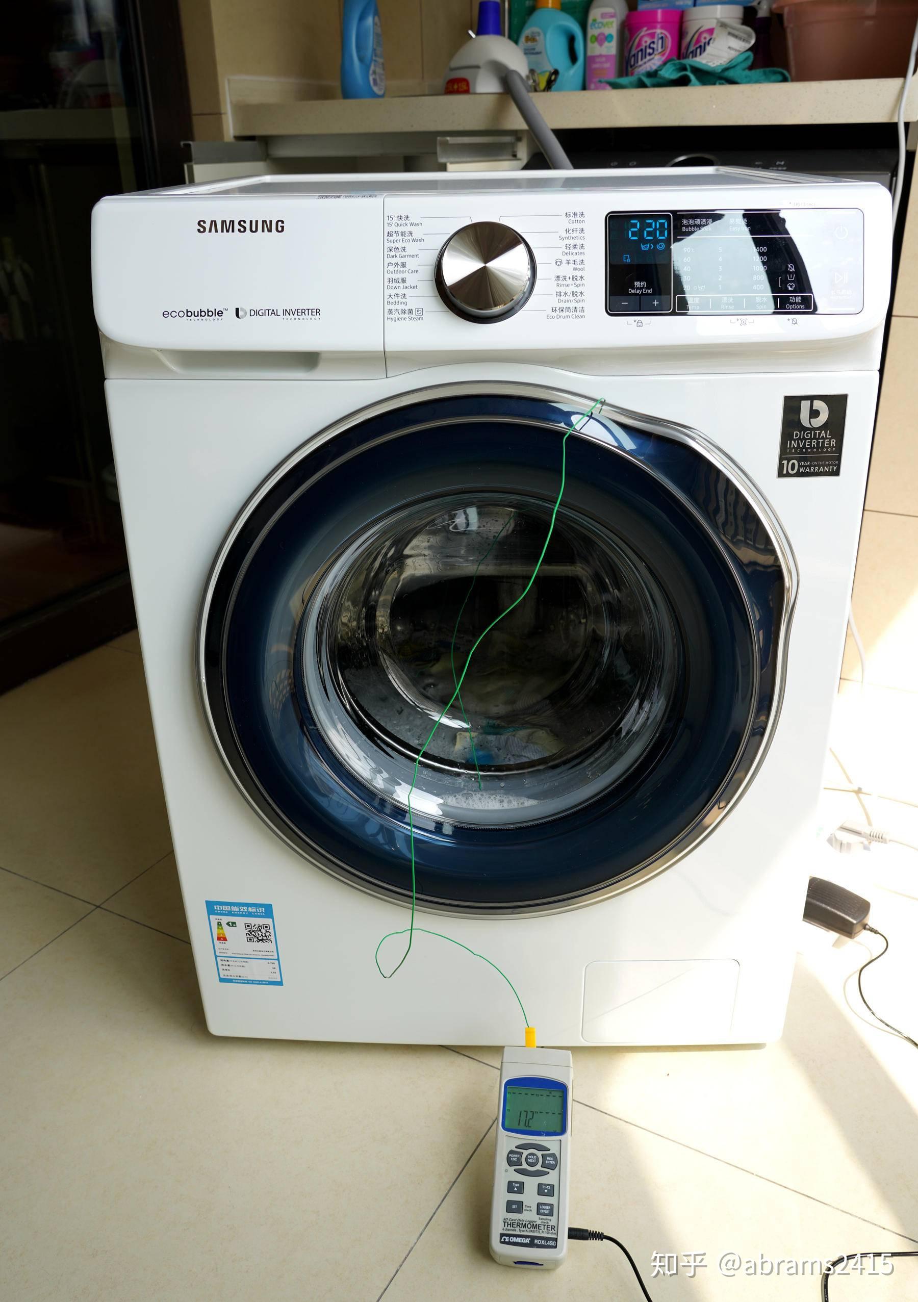数据流分析带你深入了解三星泡泡净蒸汽除菌10kg洗衣机性能