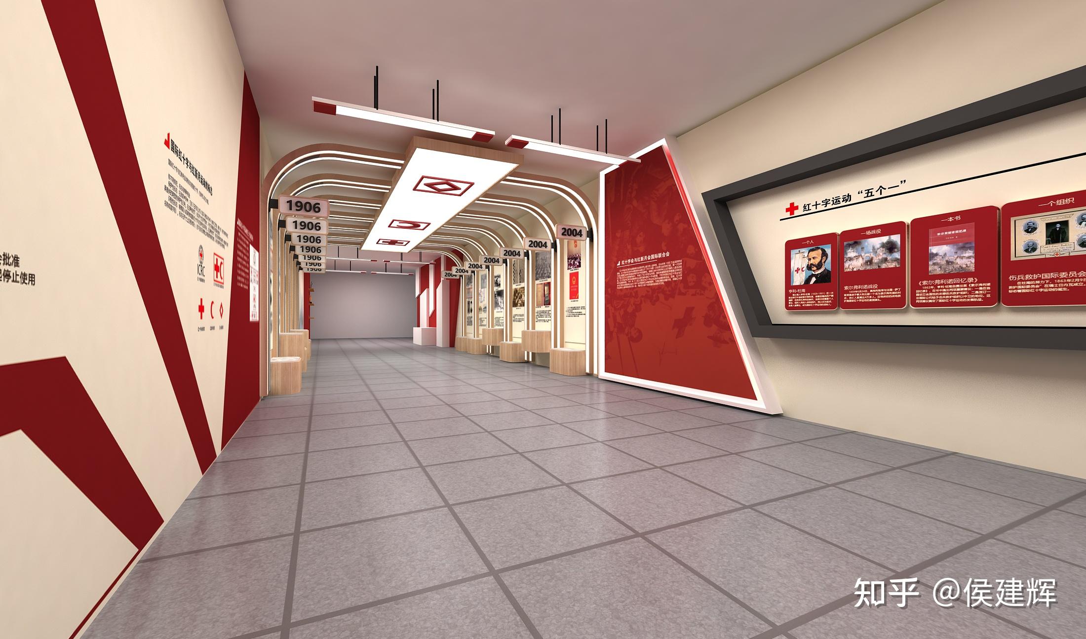 展厅场馆红十字会模型