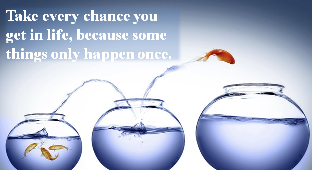 每日一句英语day118抓住一切机会因为有些事情只会发生一次