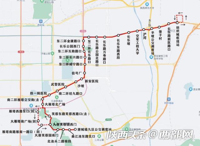 临潼公交车路线图图片