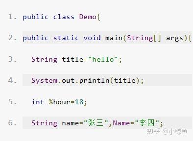 JAVA标识符测试题 - 知乎