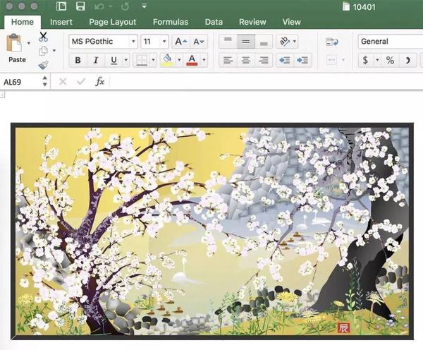 用Excel画画?这位79岁老人的作品被收进了美术馆! - 知乎