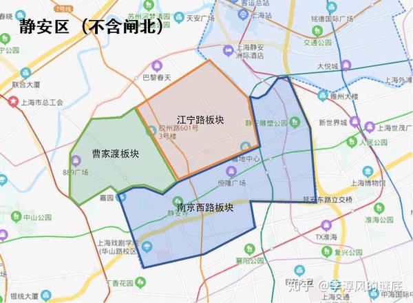 静安区各街道地图图片