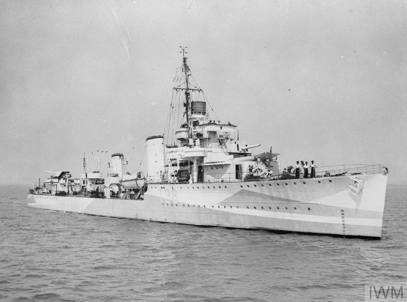 二战大型驱逐舰图片