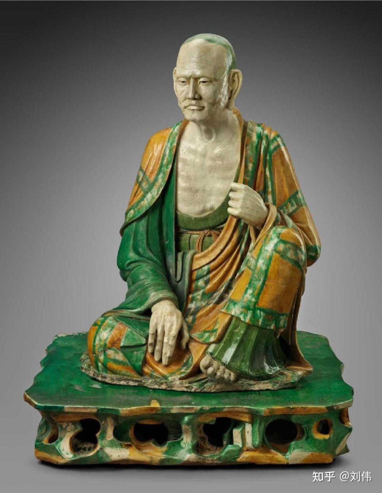 河北易县辽代罗汉像(三彩) - 知乎