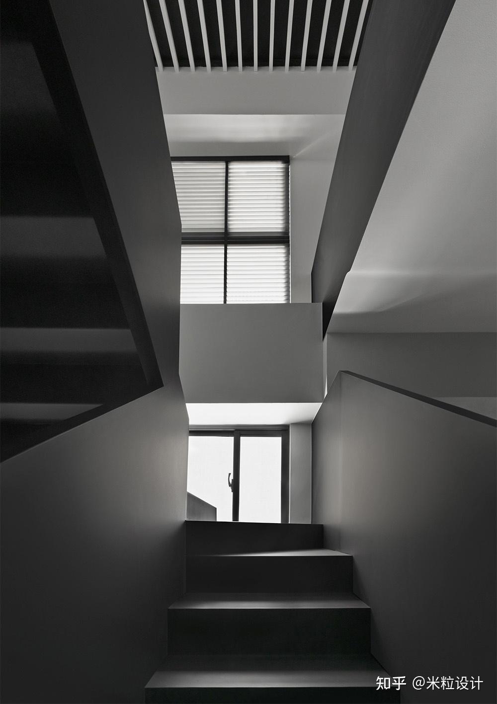 minidesign超酷的设计师120㎡黑白灰极简风格自宅办公室