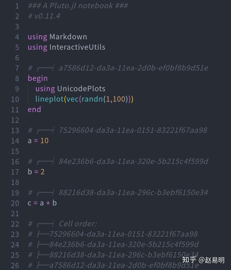 一个好玩的JULIA笔记本包Pluto - 知乎