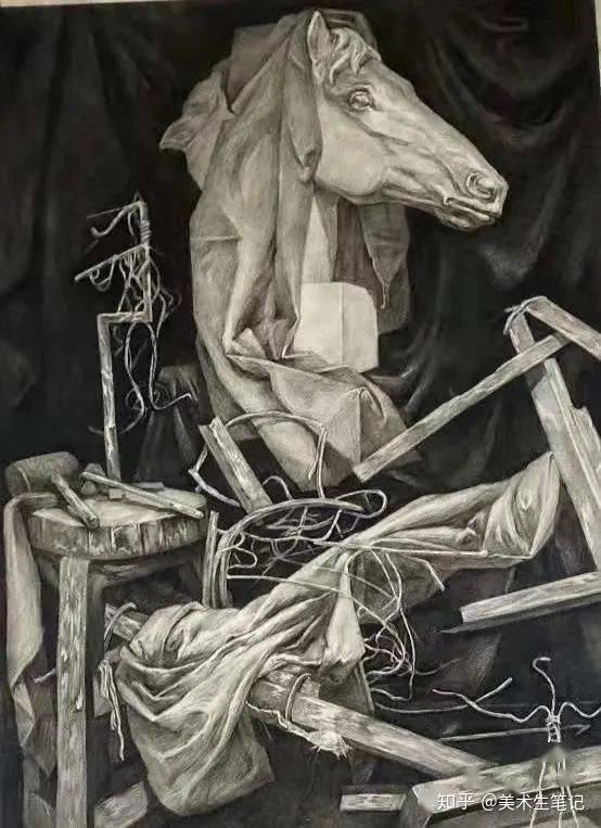 四川美术学院素描静物精选