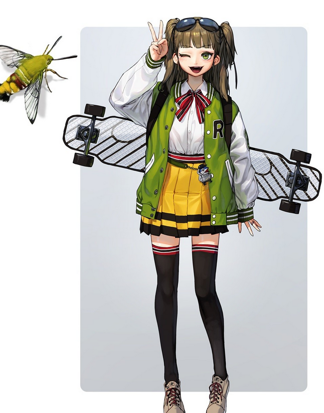 一组拟人化动漫角色插画欣赏