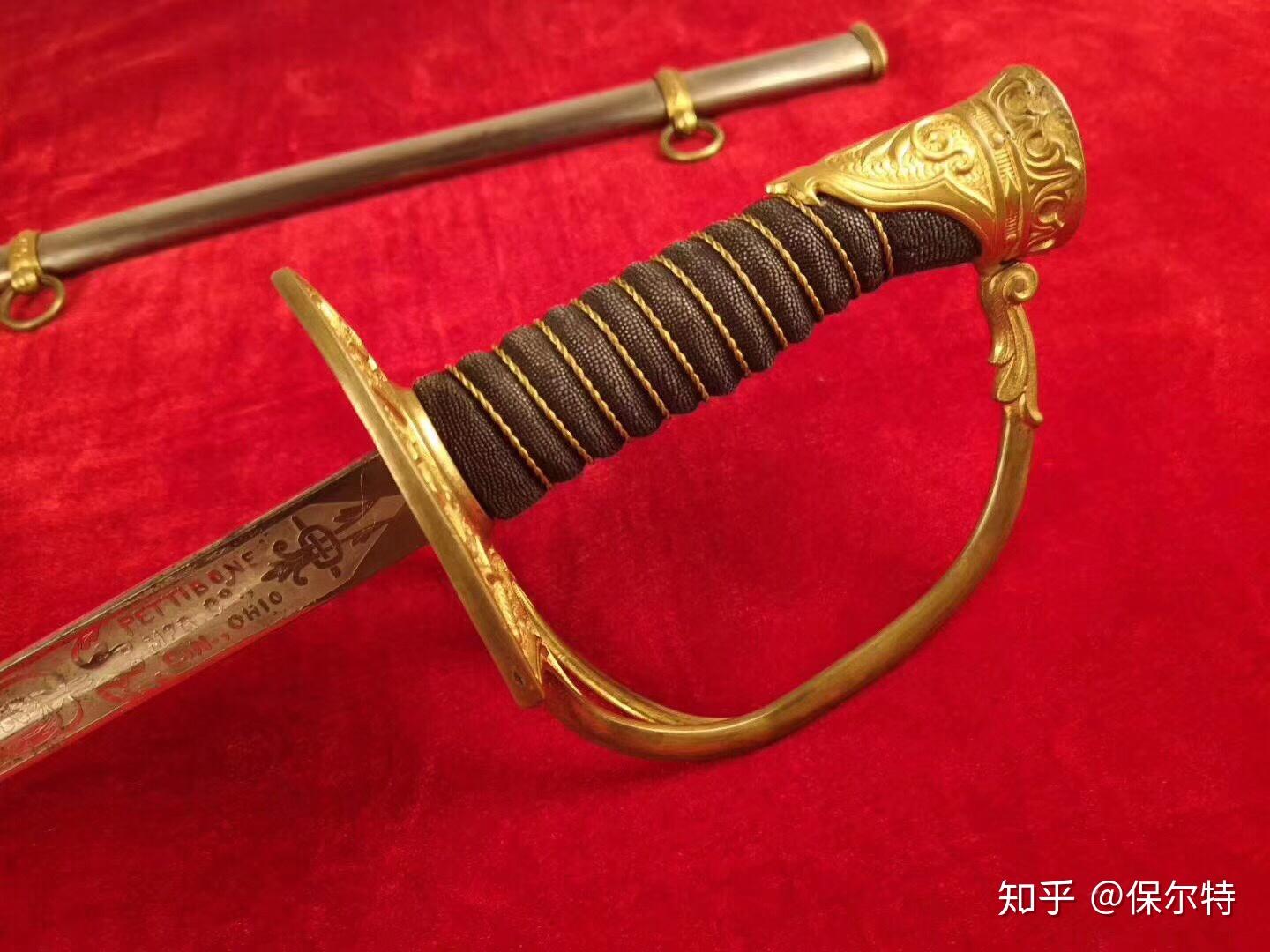 法国骑兵马刀款,也是同时期美国骑兵1902款马刀款.