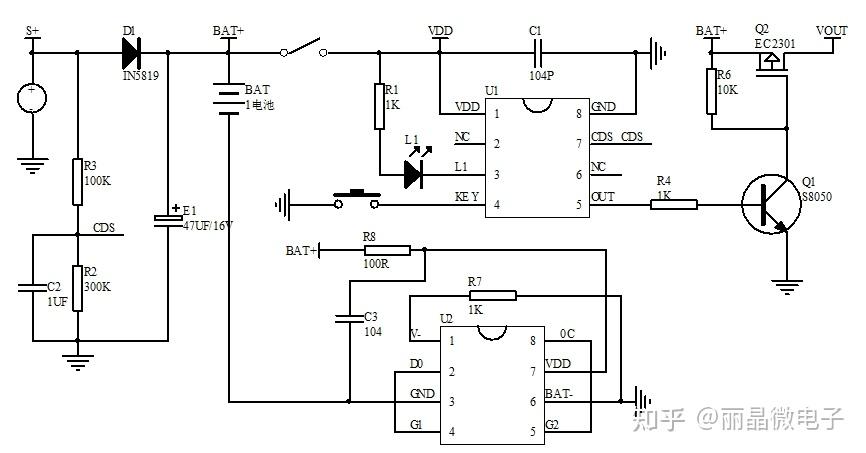 铜线灯串芯片led圣诞灯串ic太阳能充电光控功能太阳能灯串ic芯片方案