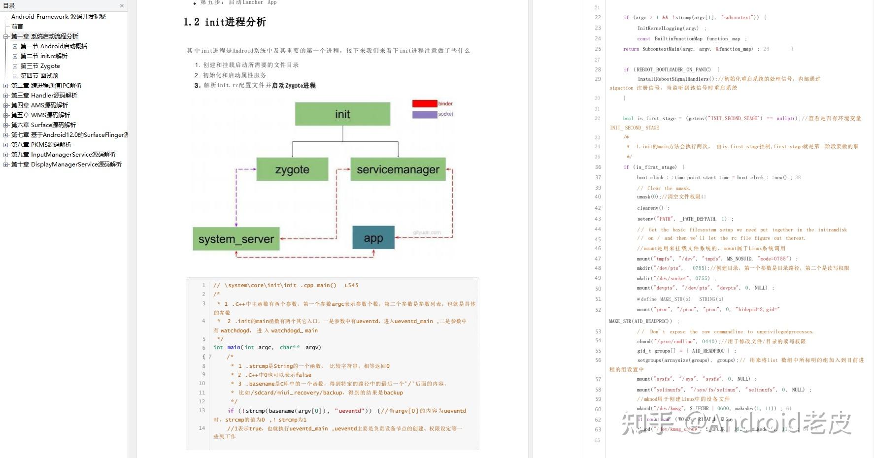 Android framework 