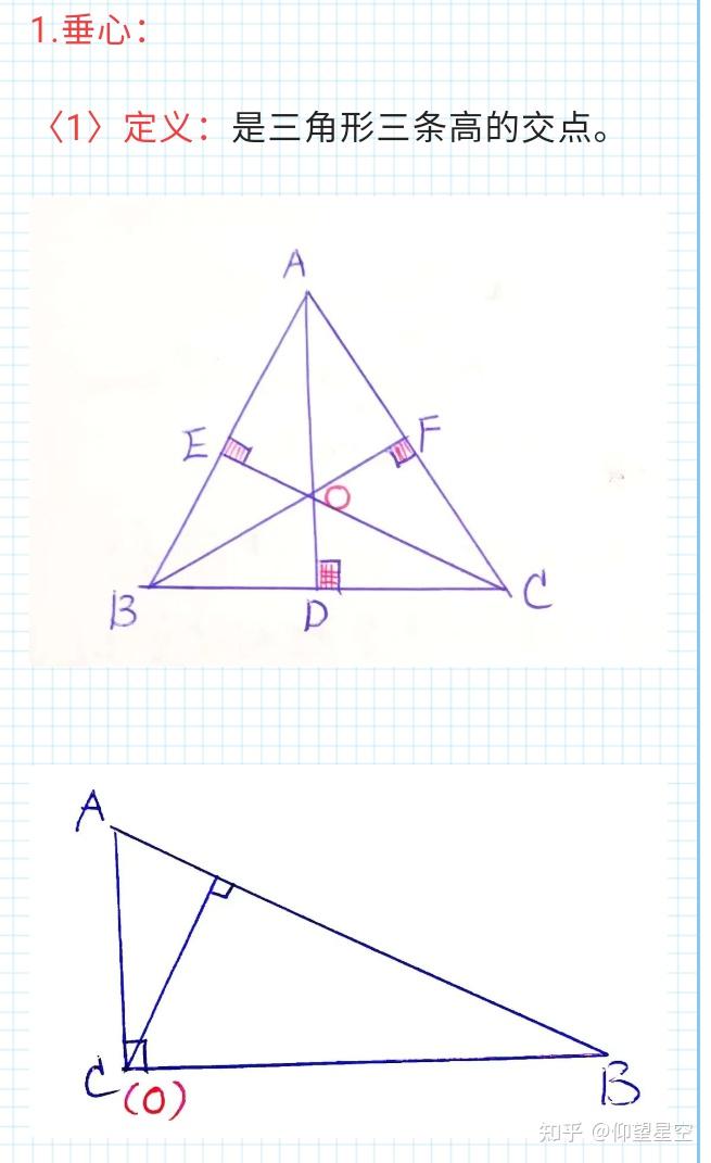 三角形的内心,外心,重心,垂心,旁心及性质