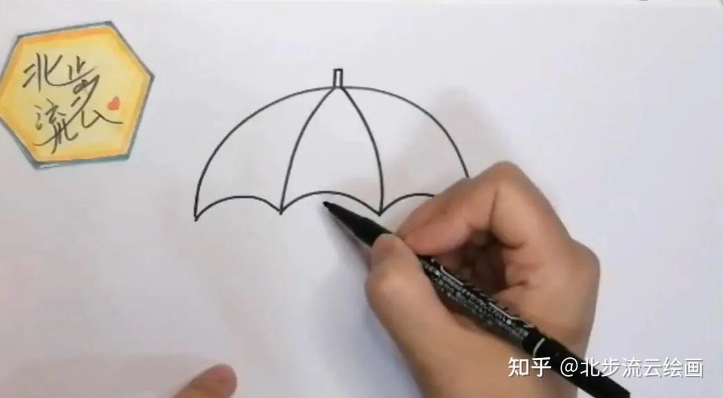 雨伞简笔画，简单易学，小朋友们画起来吧 - 知乎