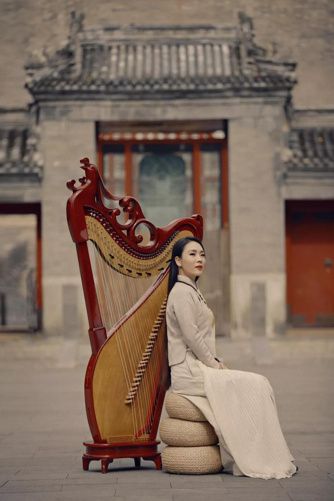 鲁璐箜篌湘妃竹如行云流水般洁净的音律让人静心欢喜