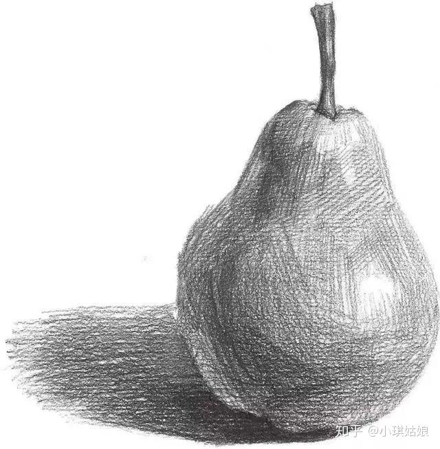 零基础素描pdf电子书教程分步骤讲解苹果梨素描画法