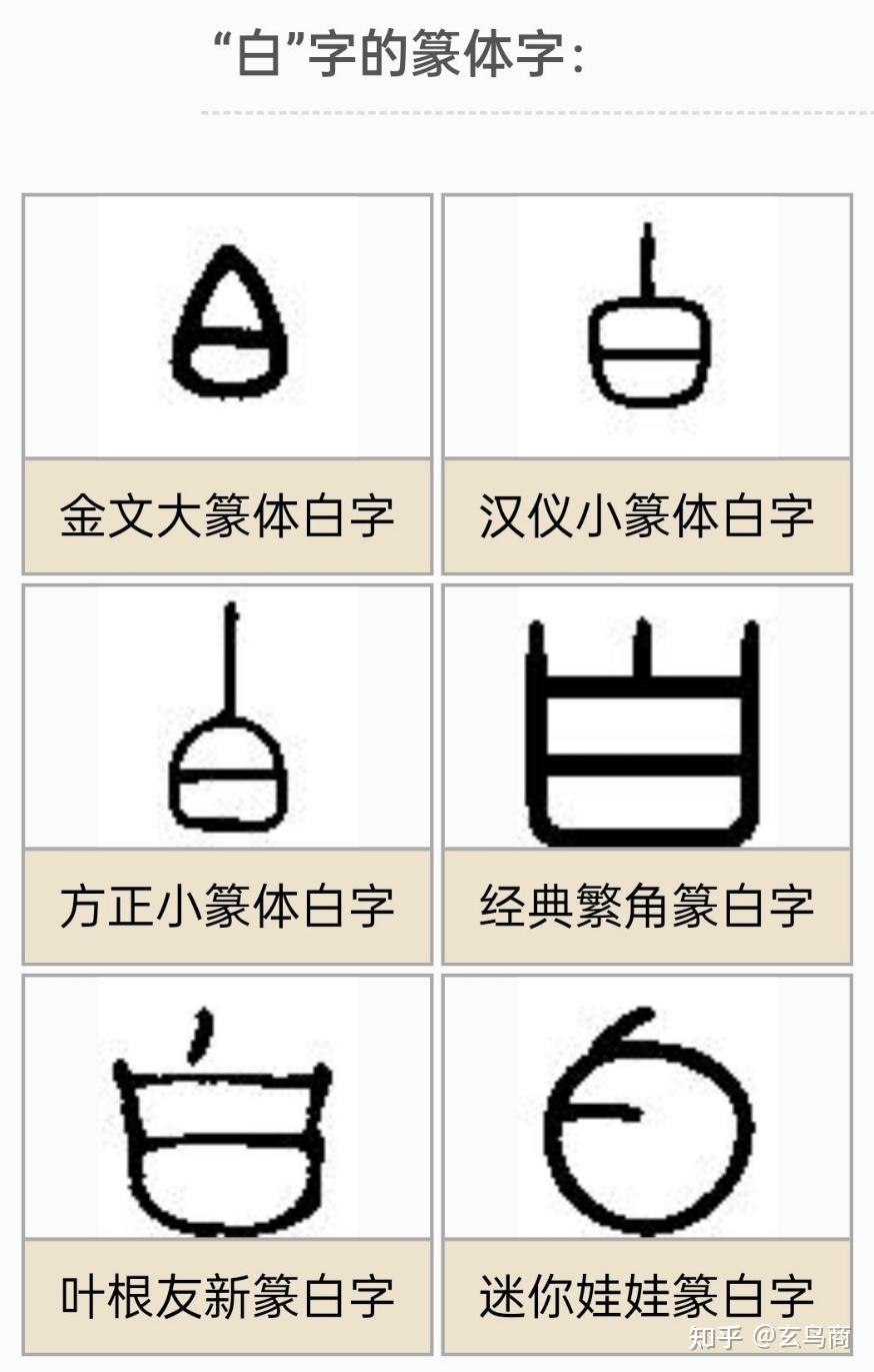 白字篆体图片