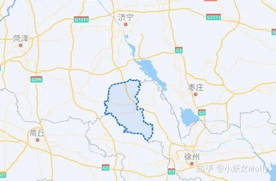 我们先看下地理位置,蓝色部分就是丰县,这个地方有点类似于上海旁边的