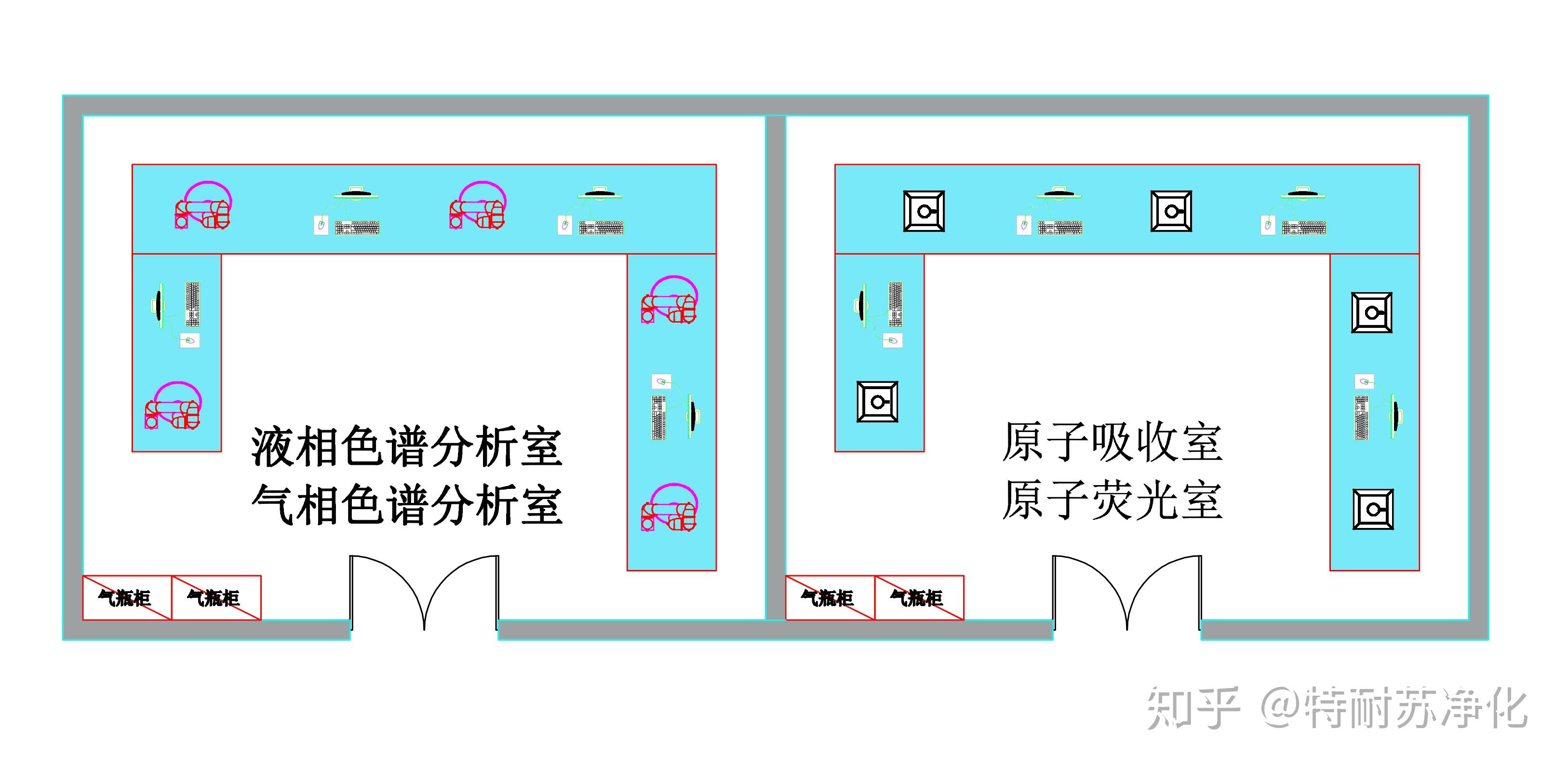 com设施齐全:仪器上方配备通风系统,原子吸收采用原子吸收罩,液相色谱
