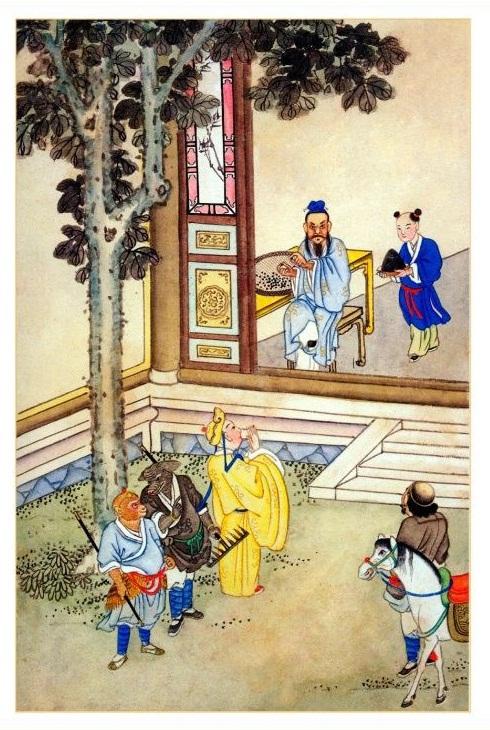 西游记原著十套珍稀古画插图第7273回盘丝洞七情迷本濯垢泉八戒忘形