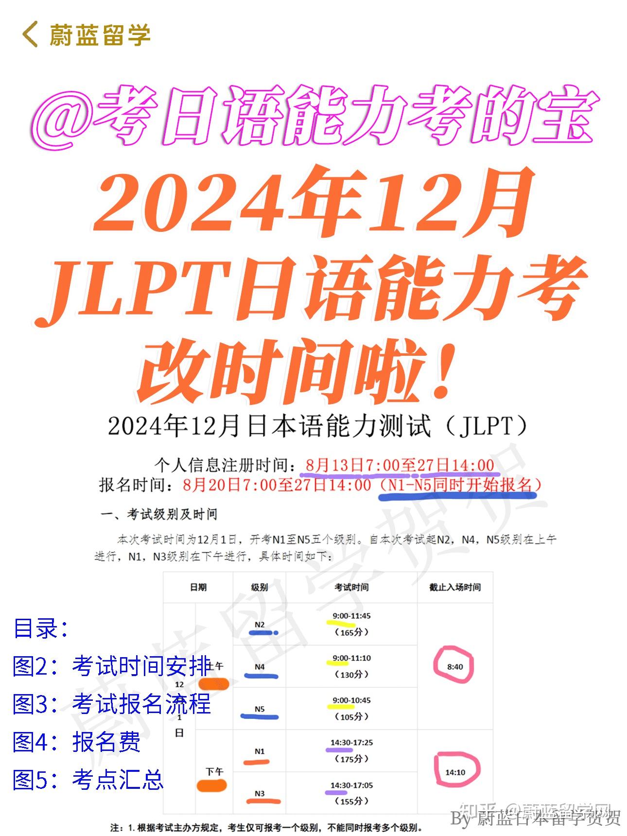 2024年12月日语等级考试报名时间考试时间考点地址