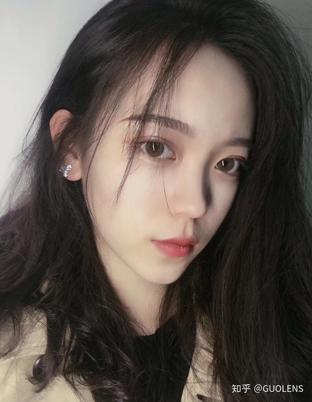 抖音小姐姐戴火绿色美瞳olivecitrus棕俗称小绿环硅水凝胶