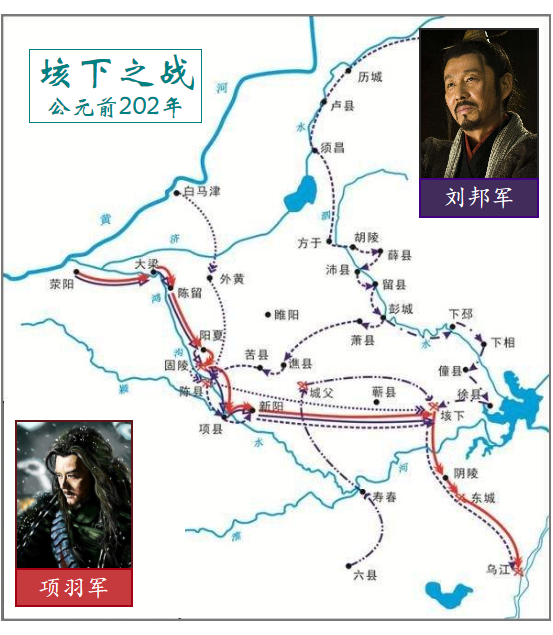 刘邦吃掉齐国后,围着楚国的包围网慢慢开始成形,项羽一下子就感受到