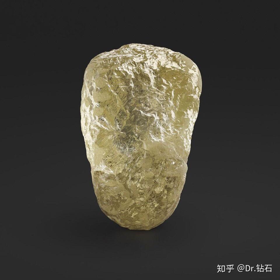 55274ct的宝石级黄钻原石canadamark成为迄今北美发现的最大一颗钻石