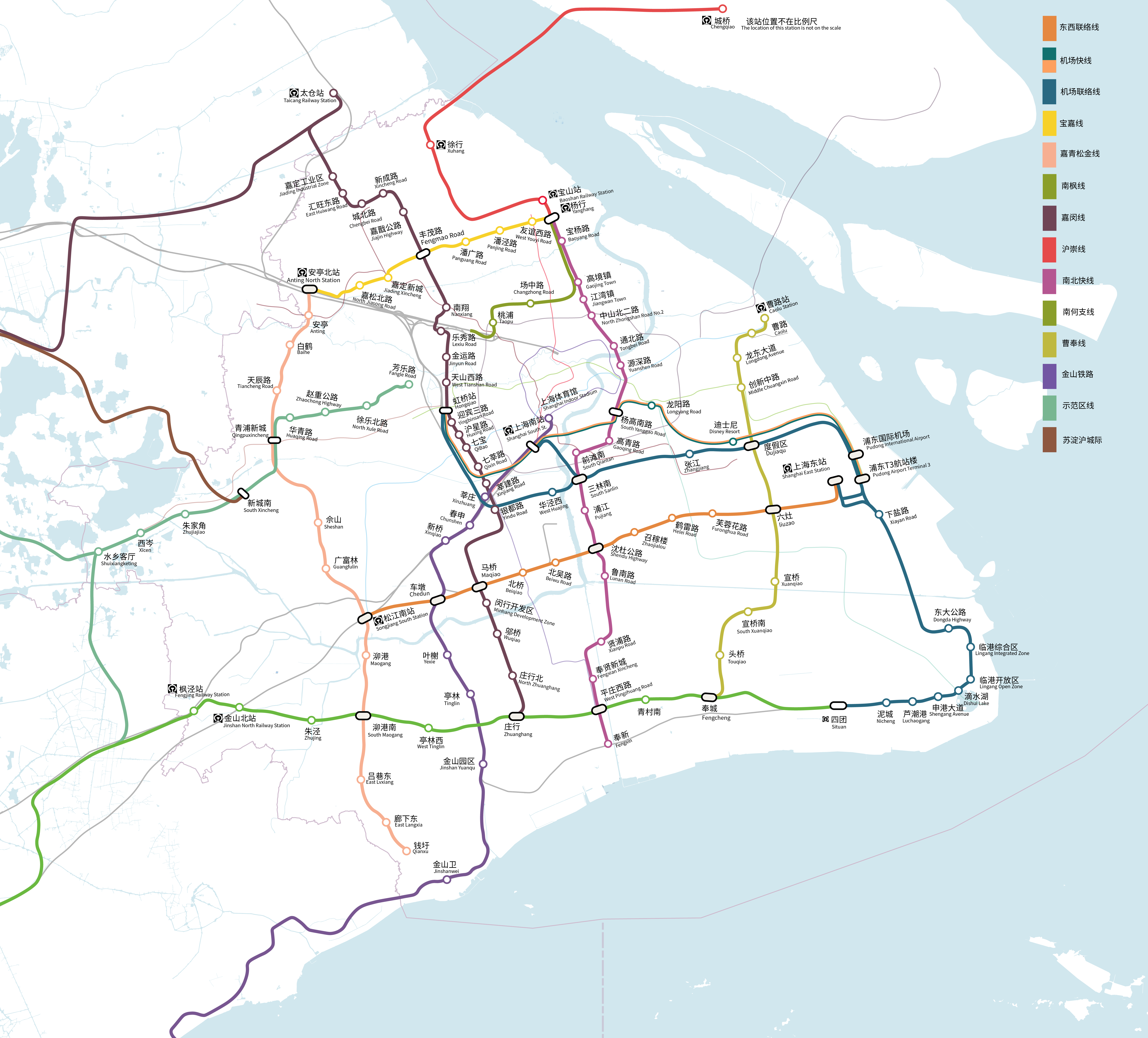 上海市市域轨道交通规划图