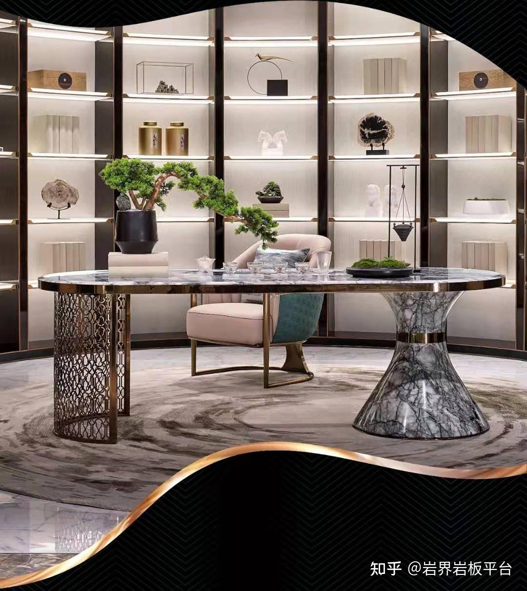 从家具展上的摩登东方美学看岩板应用的突破