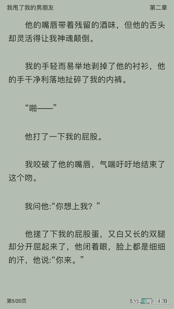 我甩了我的男朋友吗?长佩的文,但好像作者弃了
