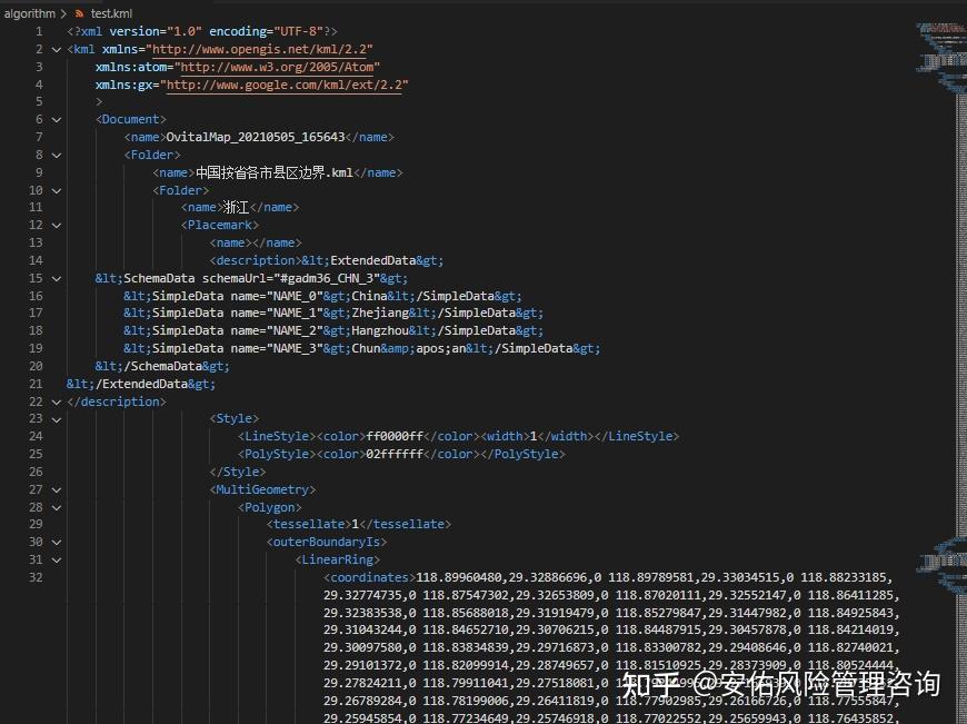 KML格式数据python手工处理介绍 - 知乎