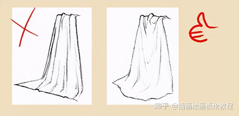 绘画教程动漫衣服褶皱画法基础教你三角形衣服褶皱画法教程