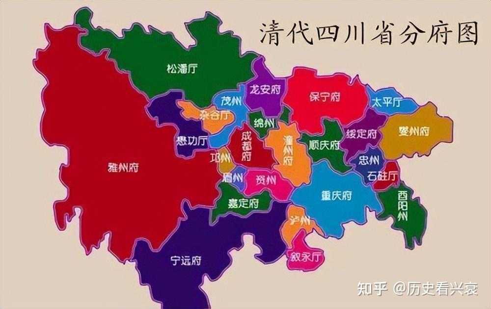 清朝的时候,四川版图有多大?