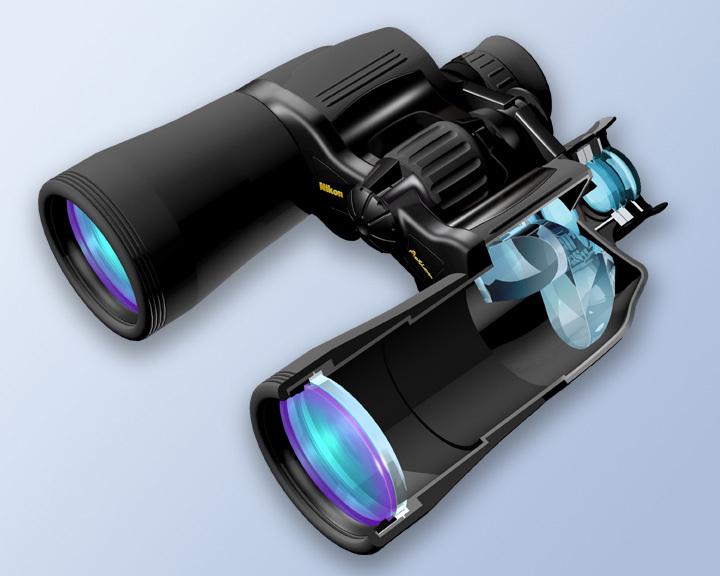 双筒望远镜保罗棱镜和屋脊棱镜