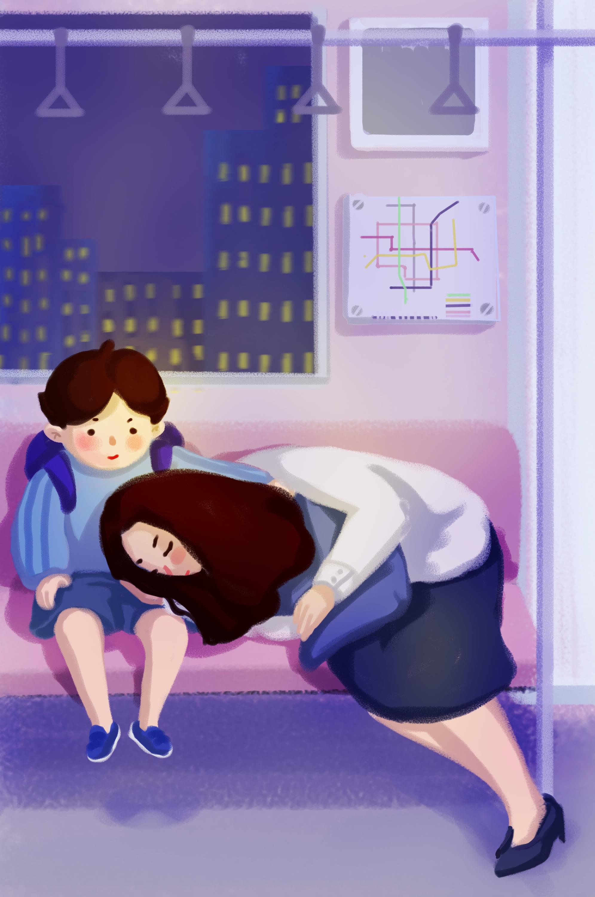 感恩节手绘海报插画