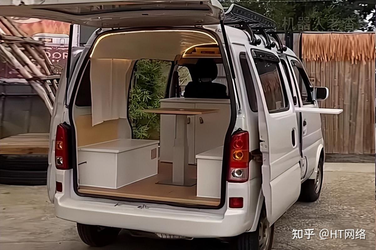 谁说女子不如男小姐姐自改露营车微型面包改装床车照样自驾游