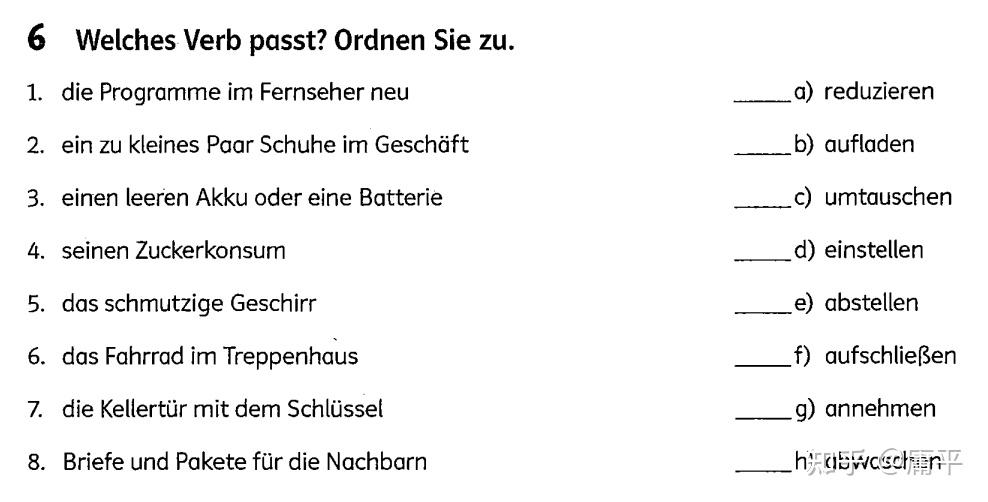 trennen oder sortieren / 6. anschlie08en / 7.