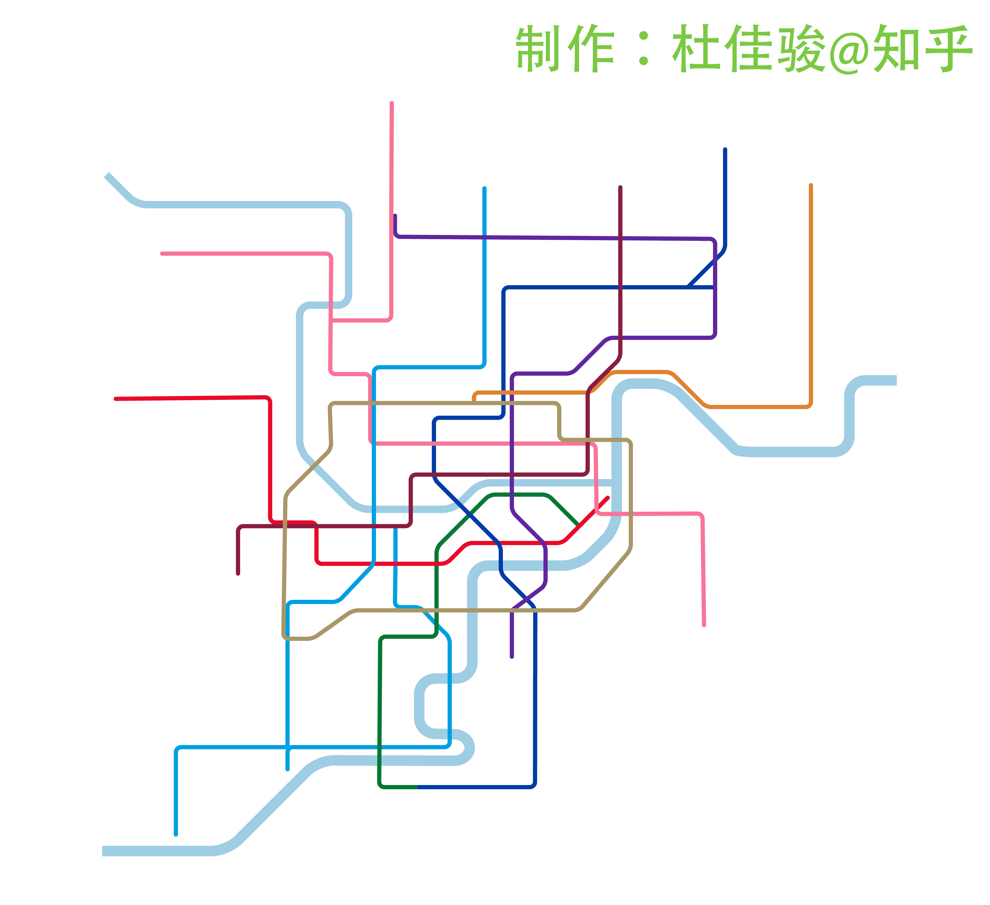 重庆市轨道交通线路图业余版