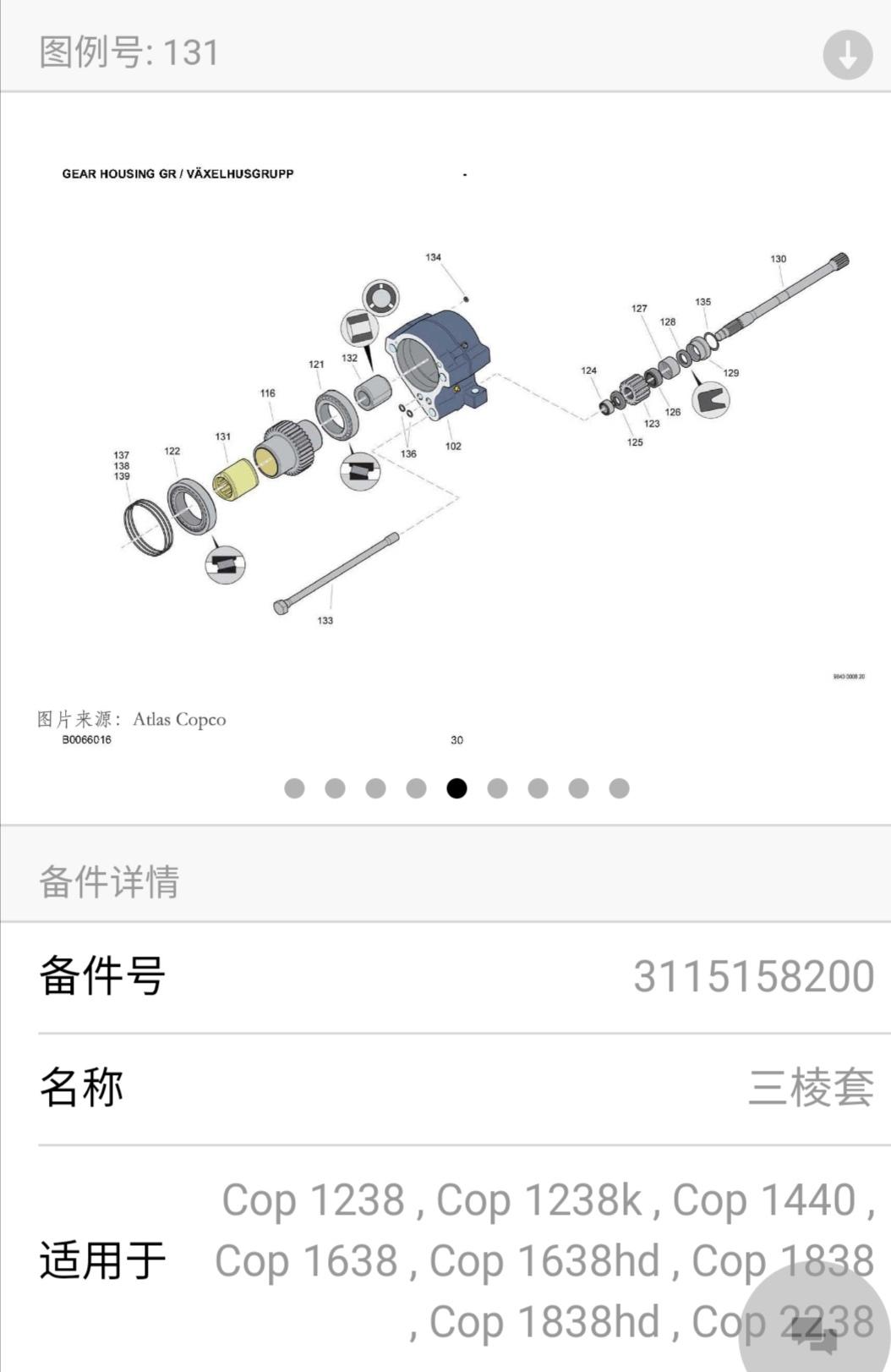 阿特拉斯281台车配件图片