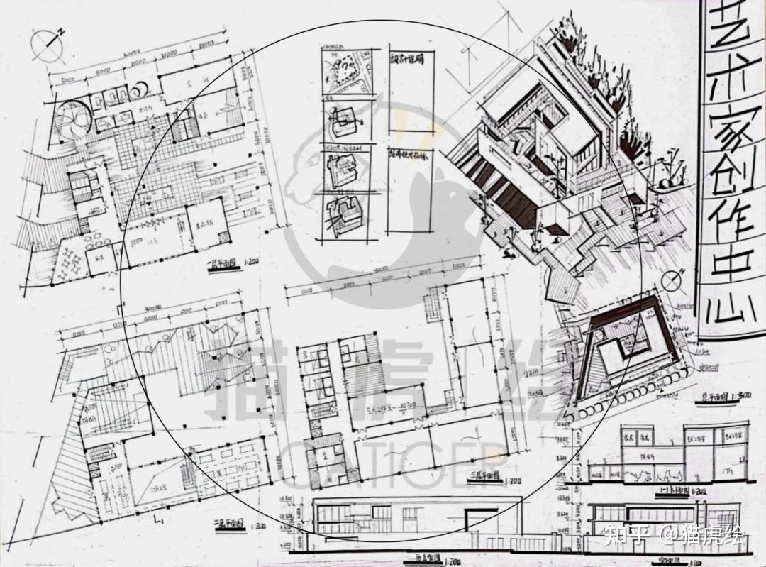 猫虎绘2023暑假建筑快题强化班专题（一）：平面形体专题 - 知乎