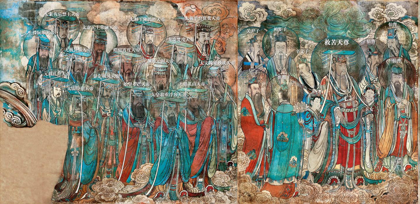 细品中国画(2)---超级大场面的永乐宫《朝元图》