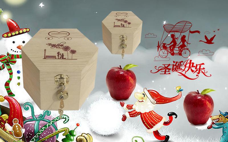 在淘宝上发现很有创意的圣诞节苹果礼盒在大学