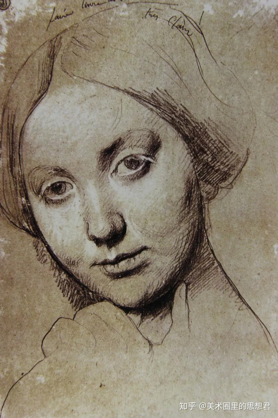 《马背上的三人练习》 黑色蜡笔,白纸 544mmx413mm西奥多·籍里柯