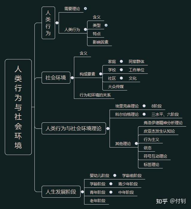 思维导图社会工作中级综合能力人类行为与社会环境