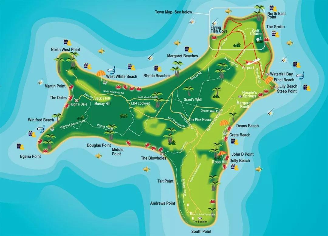 基里巴斯圣诞岛地图图片