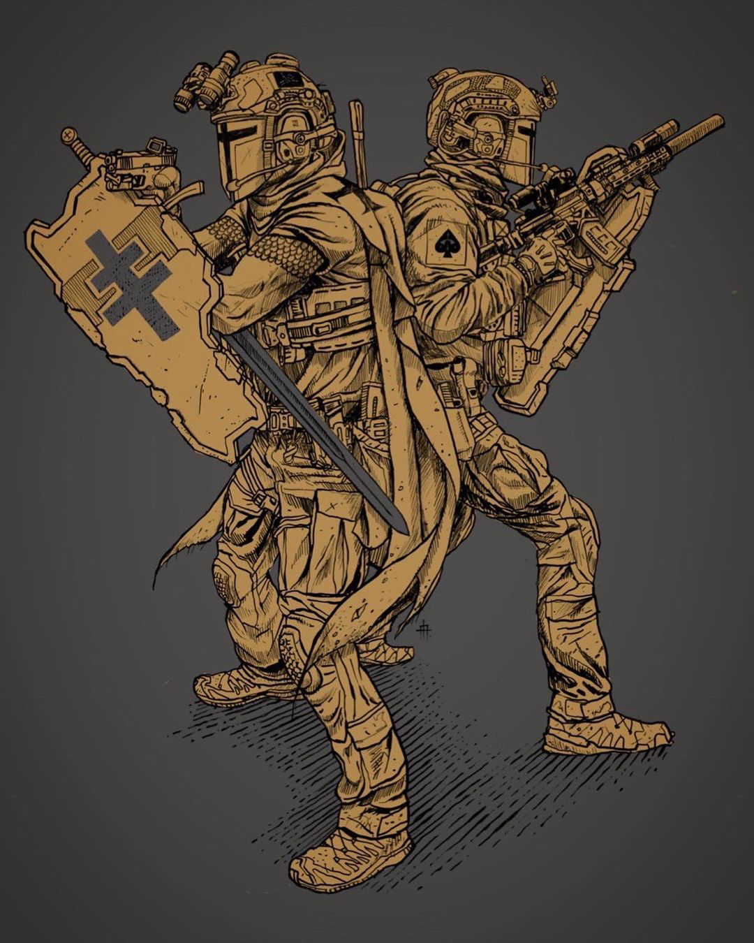 有没有帅气的二次元军事壁纸